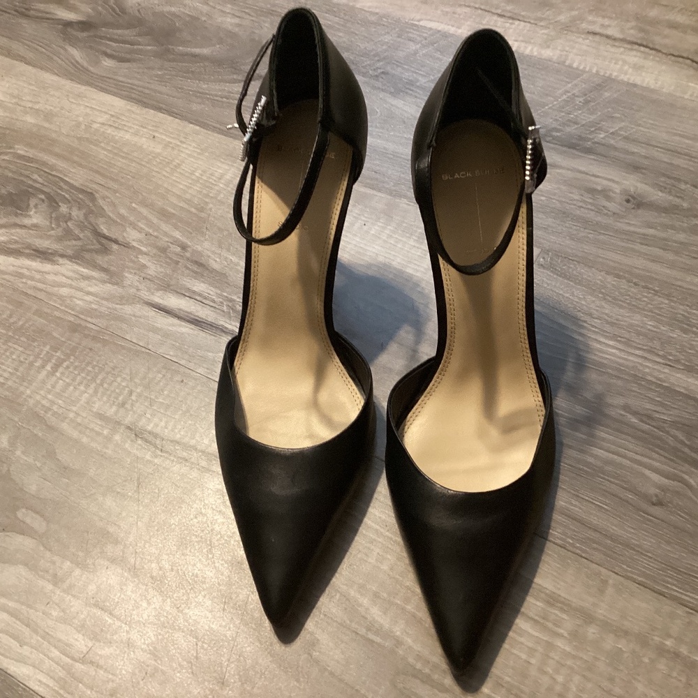 Black Suede Studio Rachel Pump (NWOT)